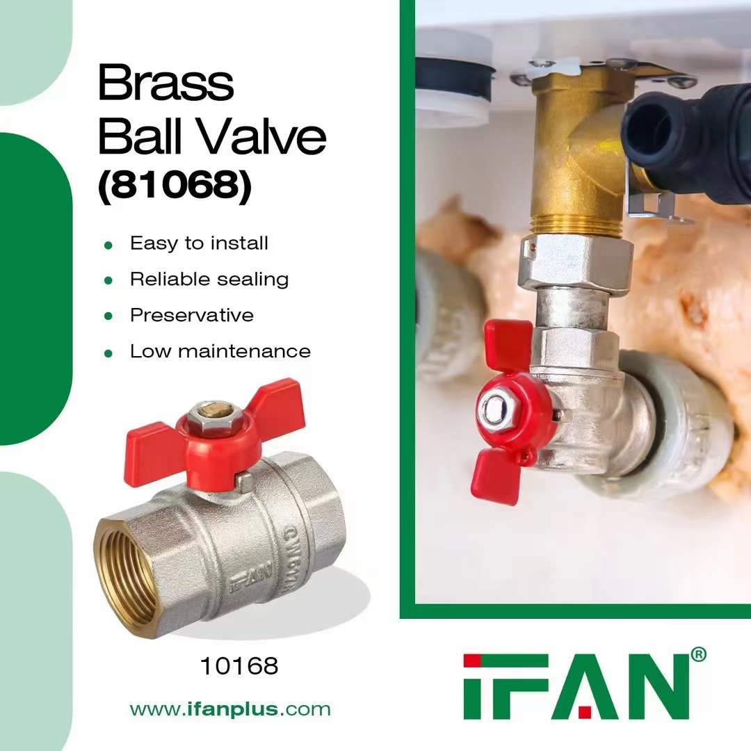 IFAN 81068 butterfly handle brass ball valve IFAN 81068 butterfly handle brass ball valve